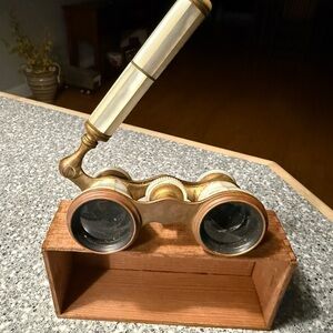 Vintage Lemaire Paris Mother Of Pearl Opera Glasses working